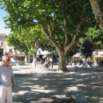 Gene In the Piazza in Vaison